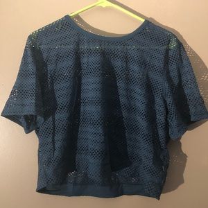 Mesh lululemon crop top - size 6